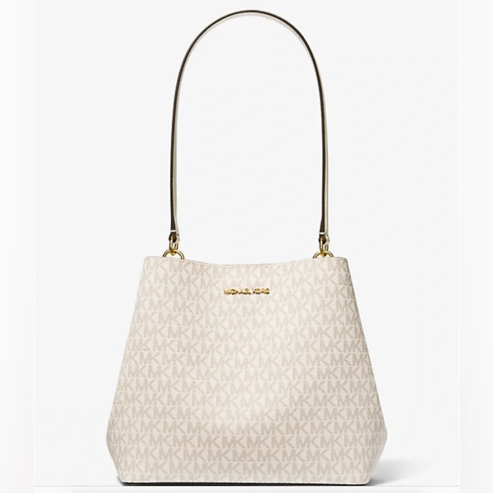 SOLD OUT ONLINE! Michael Kors MK Medium Signature Logo Shoulder Bag - Picture 2 of 3